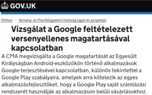 CMA vs. Google